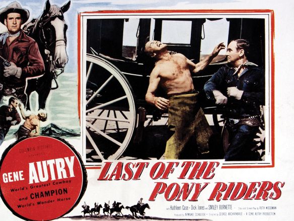 The Last of the Pony Riders (1953) Archainbaud Synopsis